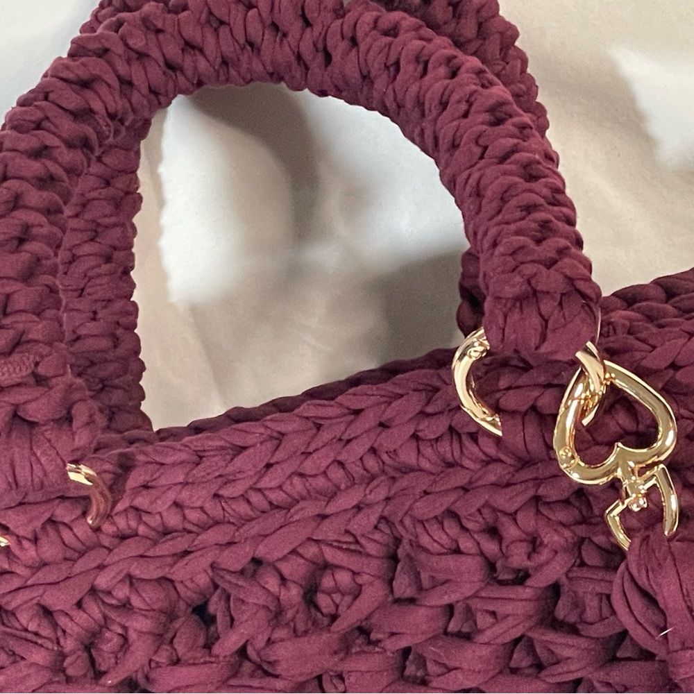 Handmade honeycomb pattern handbag - Picture 5 of 11